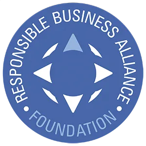 Responsible Business Alliance-責任商業聯盟行為準則，確保符合勞工權益、環境保護與商業道德標準，滿足電子產業供應鏈永續需求。